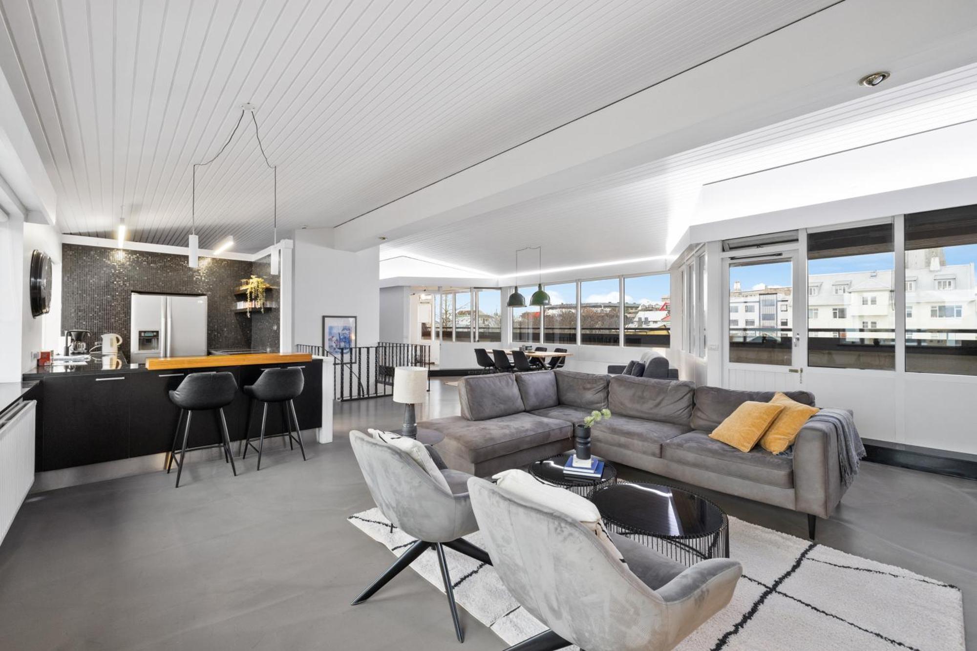 Penthouse Apt On The Shopping Street-Free Parking Reykjavík Buitenkant foto